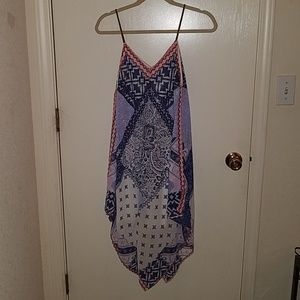 Buckle Jolt Handkerchief Dress Leather Straps